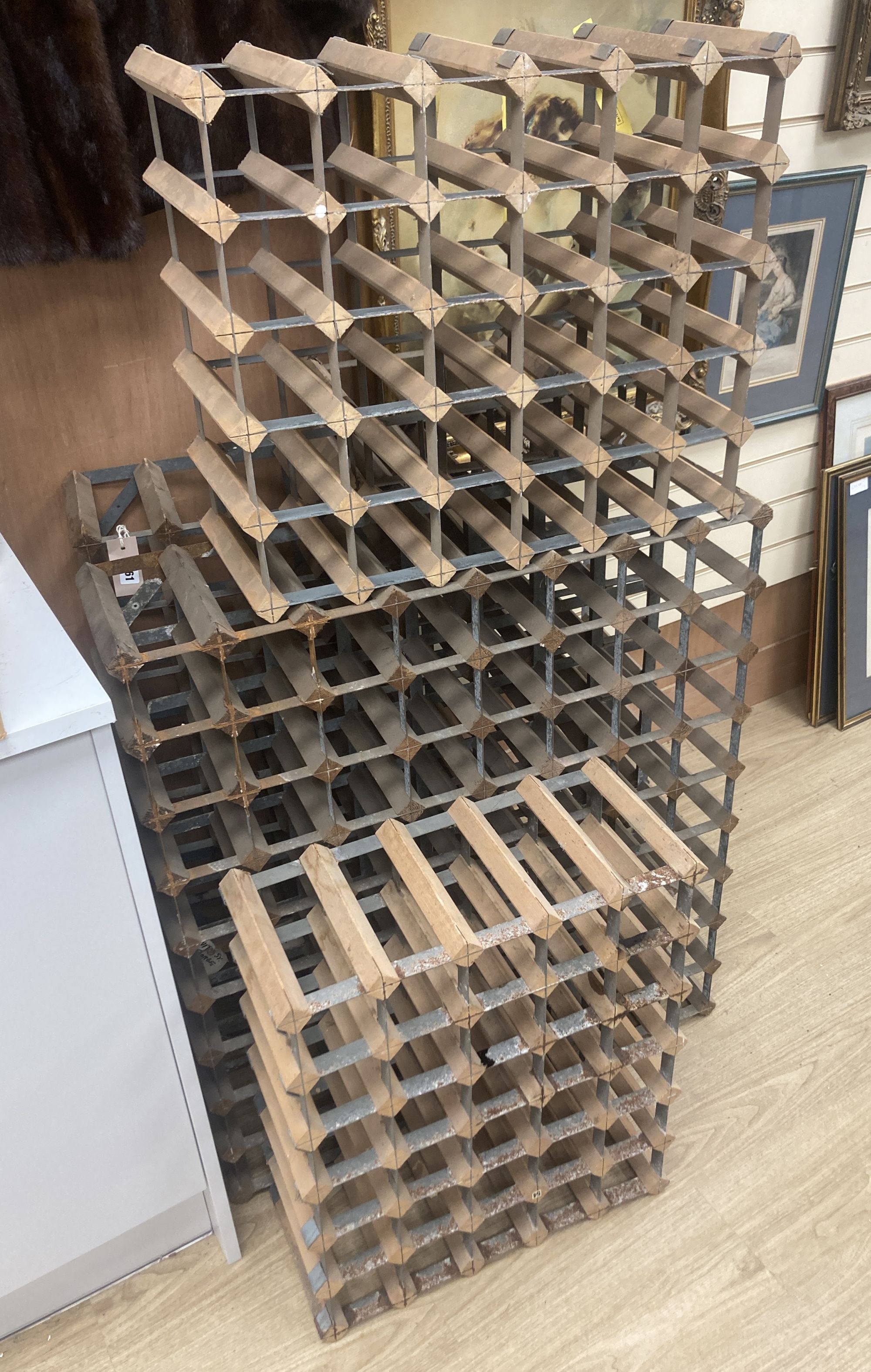 Five wine racks